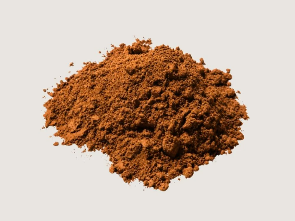 پودر کاکائو آلکالایز قهوه‌ای LM25 — رنگ واقعی محصول